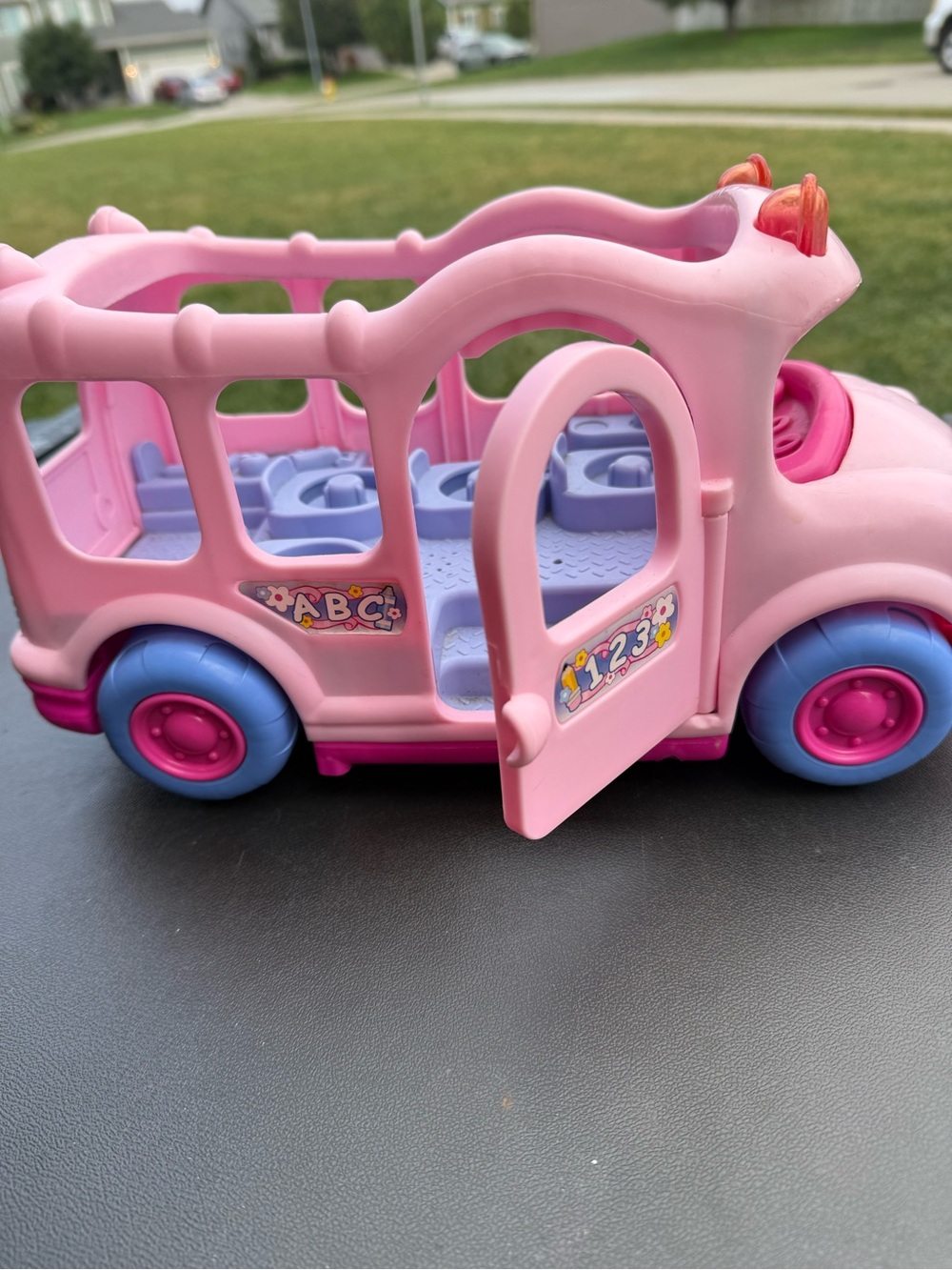 Fisher-Price Pink & Blue ABC 1-2-3 Play Bus